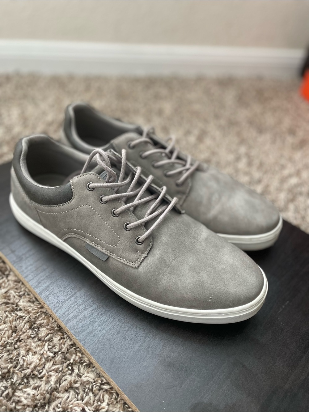 BKE Grey Casual Lace-Up Sneakers